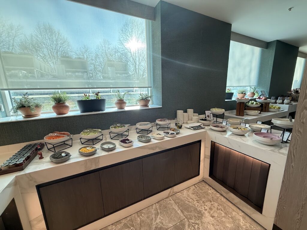 Cold breakfast buffet option at Hilton Sofia