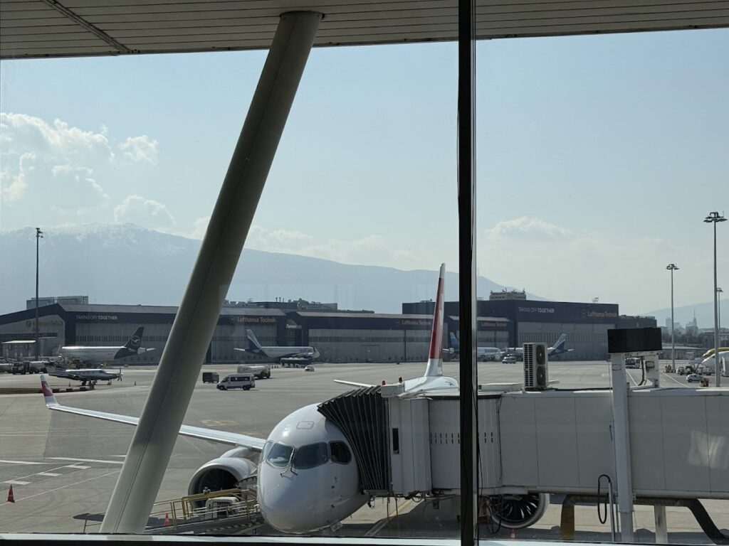 Swiss A220-300 at Sofia
