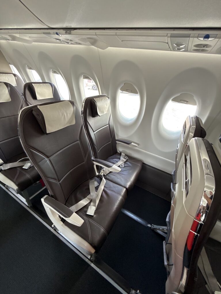 My seat on Swiss A220-300 Business Class