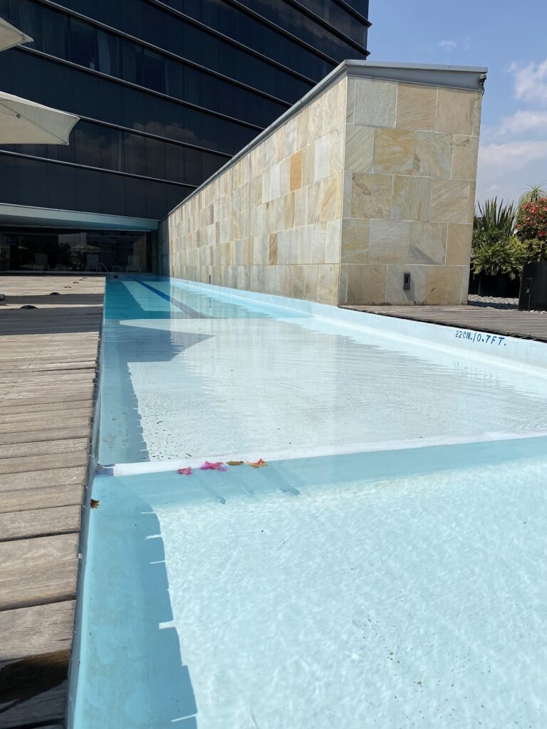 Outdoor pool at Hilton Mexico City Reforma