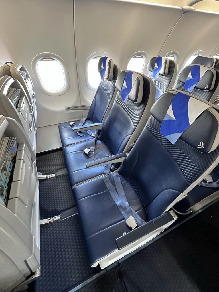 Aegean A321neo Economy ComfortFlex Recaro leather seats