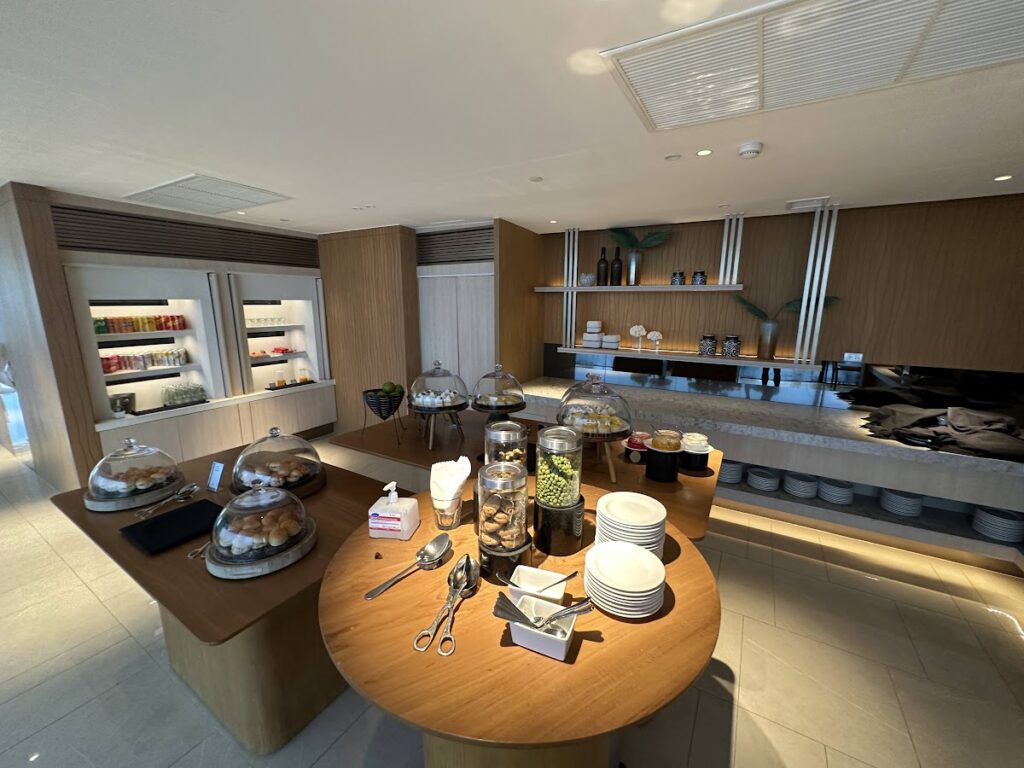 Executive lounge buffet spread at Hilton Pattaya Thailand