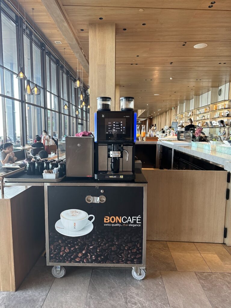 BonCafé coffee machine in Hilton Pattaya restaurant