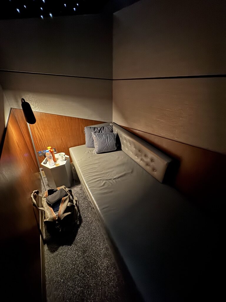 Private sleep room in Etihad First Class Lounge