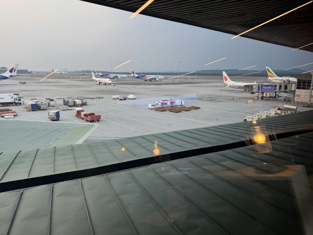Apron view from Global Lounge Kuala Lumpur Airport