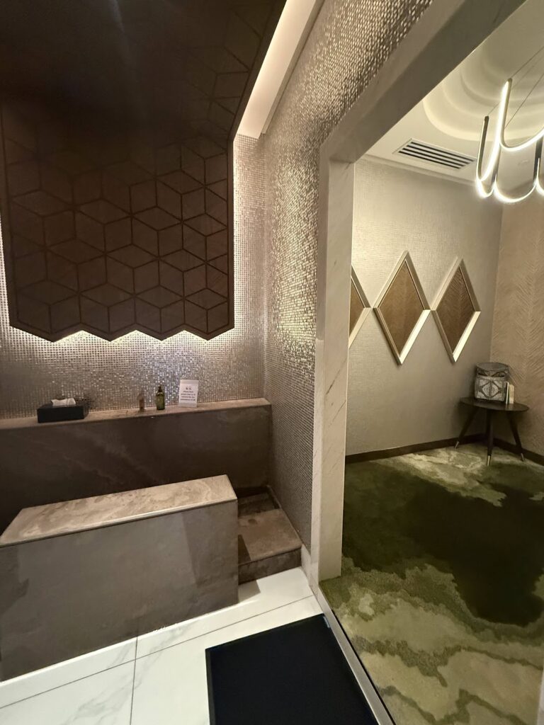 Stylish washroom area inside Global Lounge Kuala Lumpur Airport