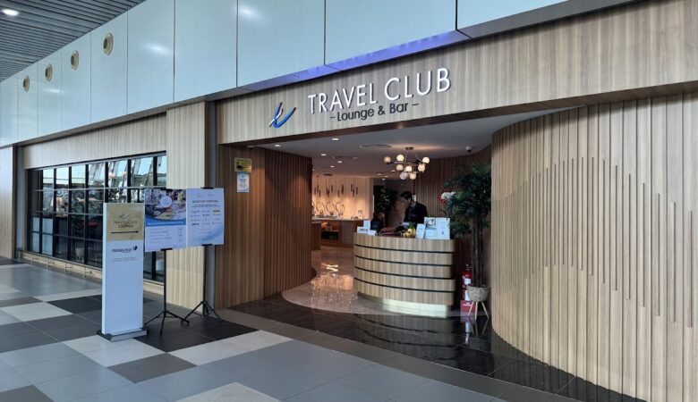 Travel Club Kota Kinabalu lounge entrance and reception desk