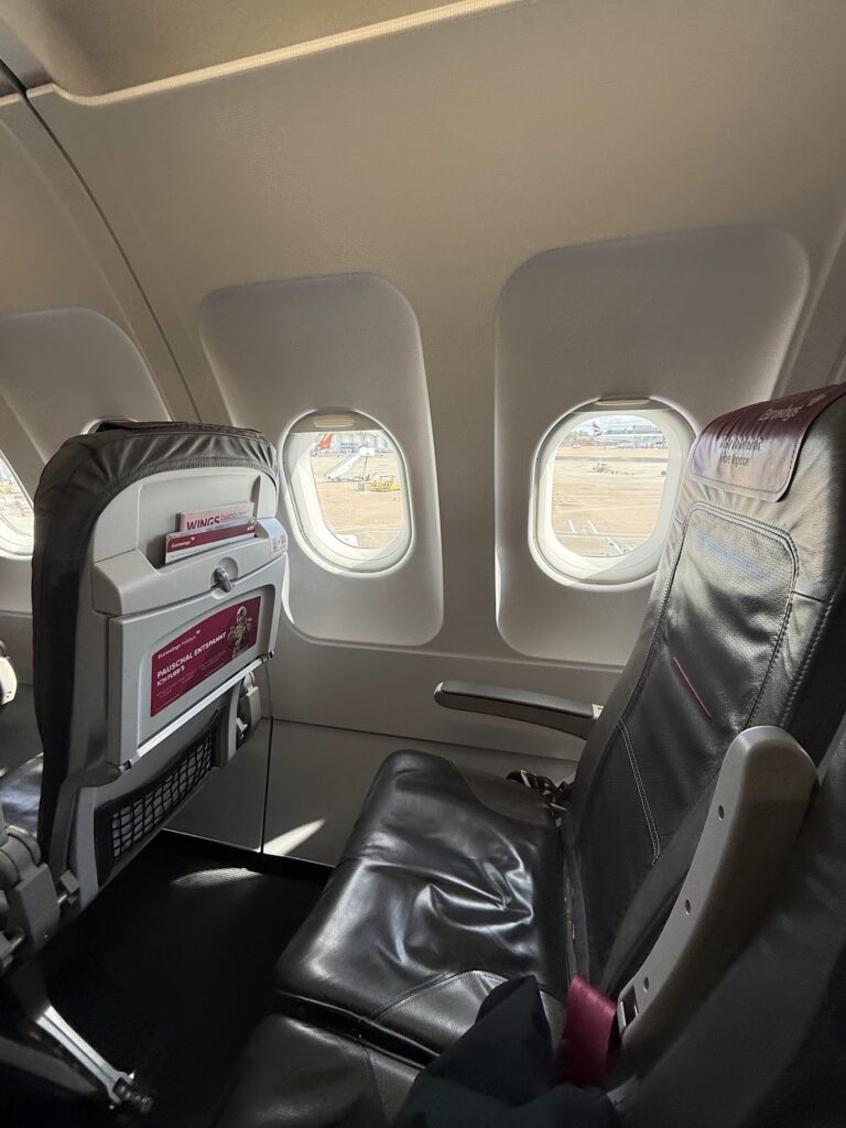 Eurowings A319 extra legroom window seat at Gatwick