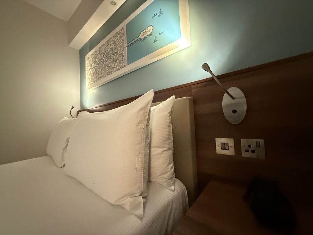 Hampton by Hilton Bournemouth bed with reading light