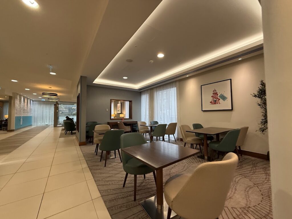 Hampton by Hilton Bournemouth lobby lounge seating area