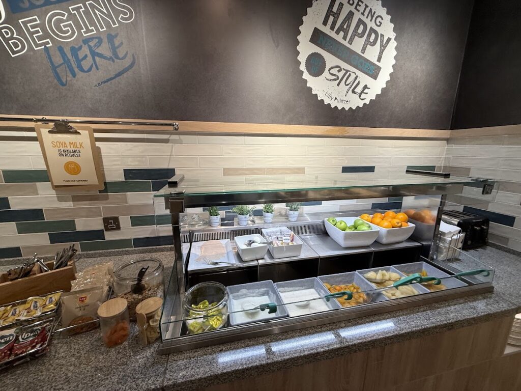 Hampton by Hilton Bournemouth breakfast buffet with fruit