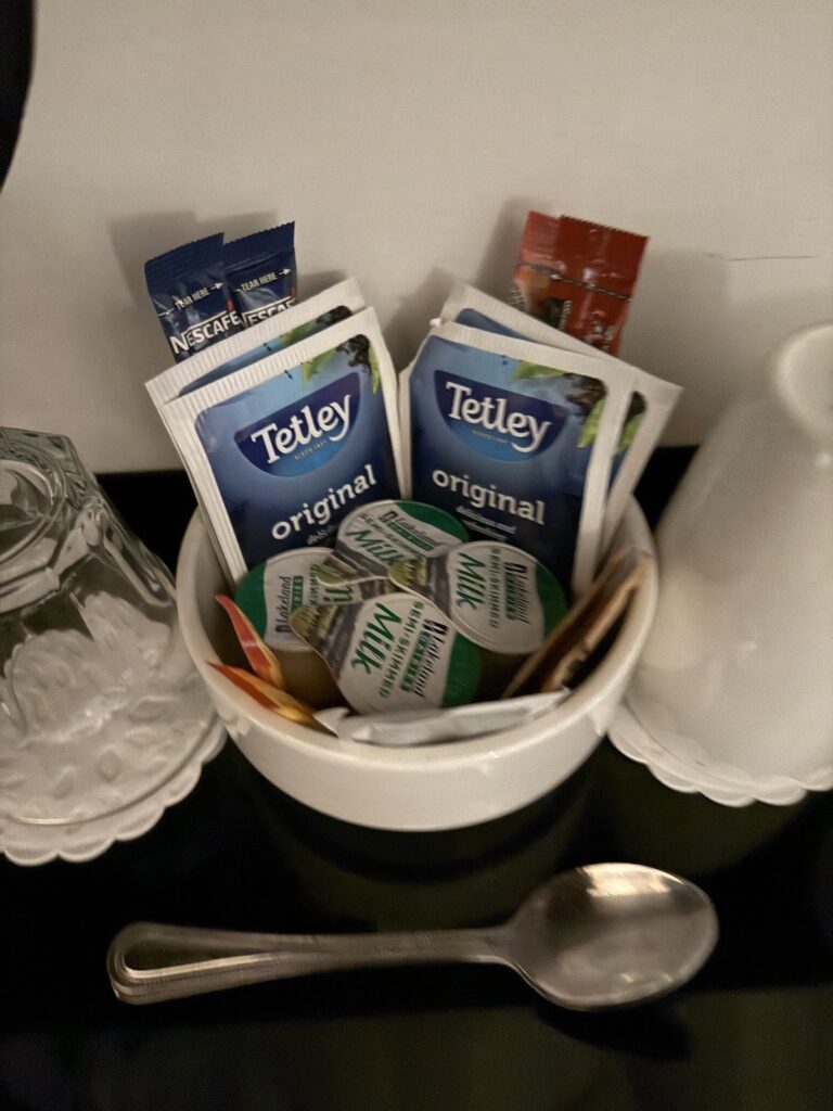 Tea and coffee making facilities in hotel room