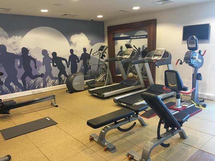 The gym at Hampton by Hilton Bournemouth