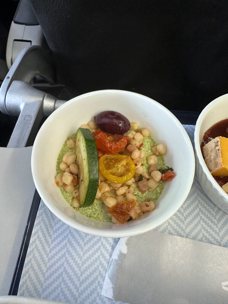 Club Europe chickpea salad meal bowl
