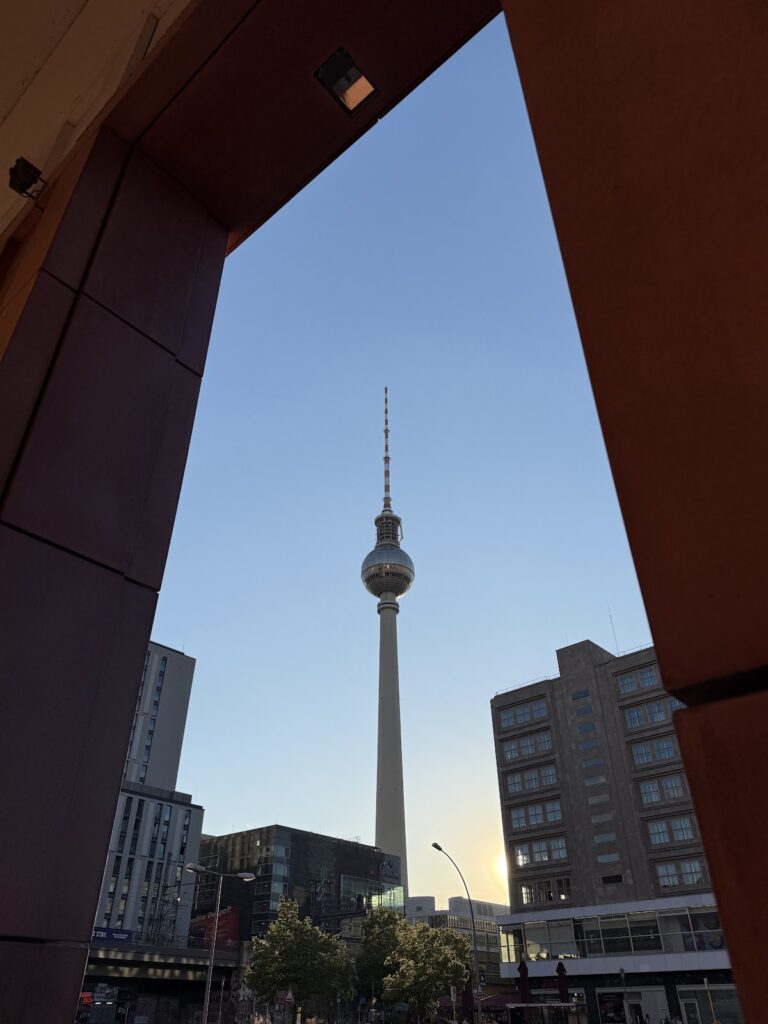 Berlin TV Tower viewed near Hampton Berlin Alexanderplatz