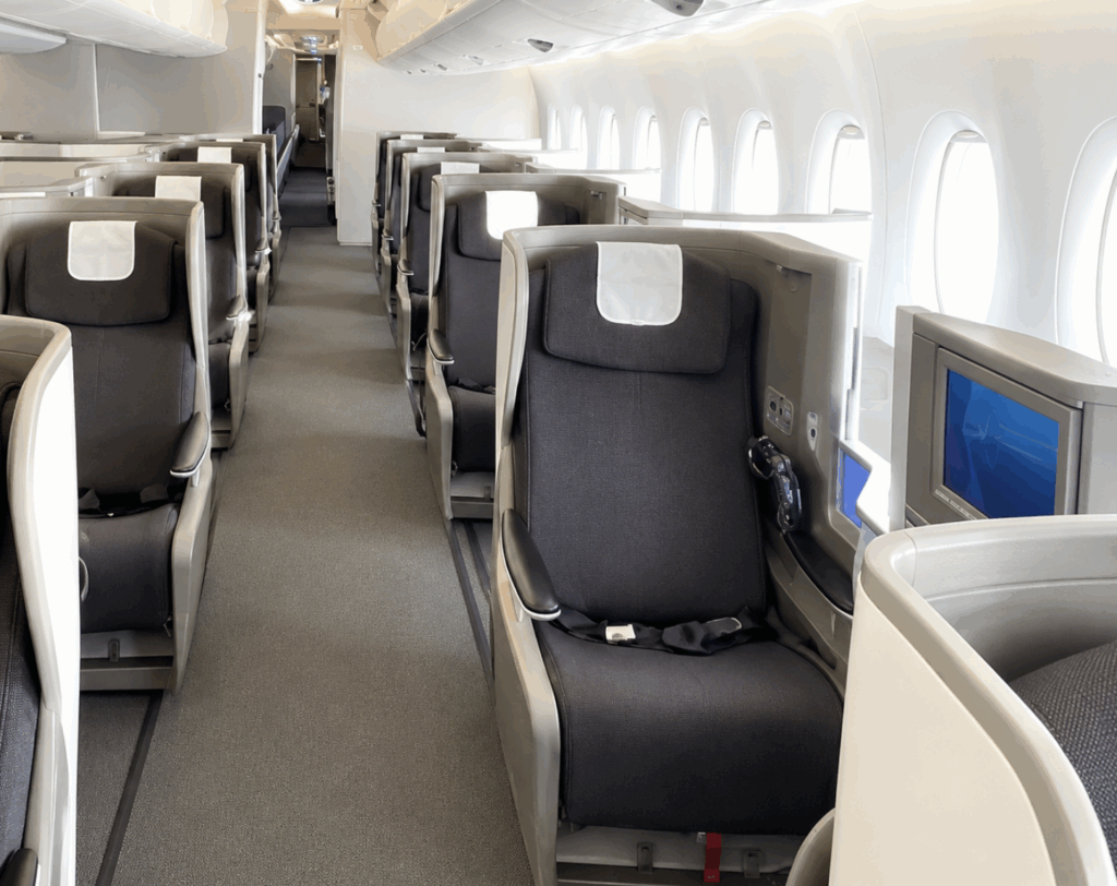 Aisle Club World seats on British Airways A380-800