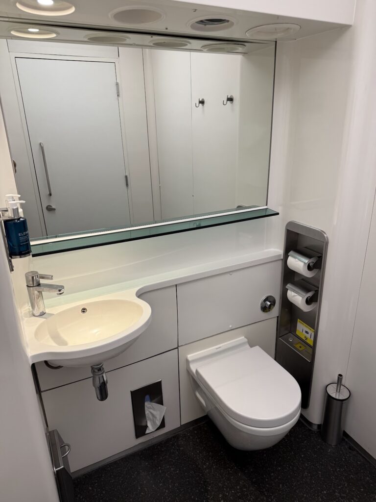 Compact restroom inside BA Galleries South
