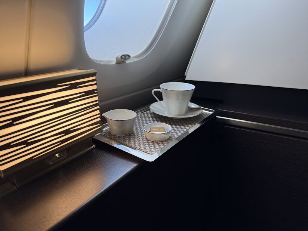 Arabic coffee and tea service by Apartment window