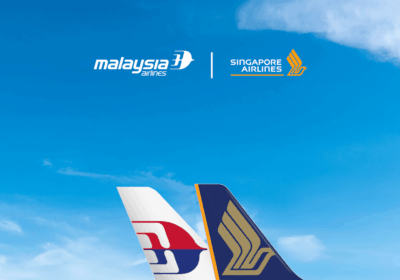 Malaysia Airlines and Singapore Airlines tail fins partnership