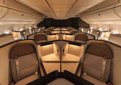Aria Suite centre seats on a refitted Cathay Pacific business class cabin