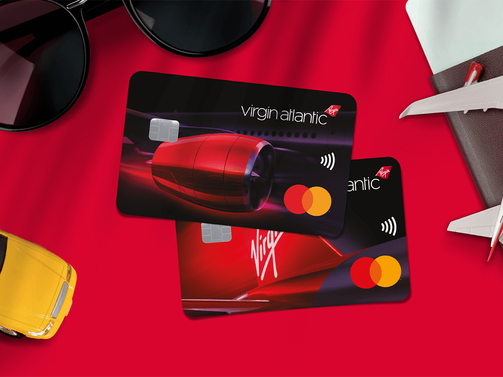 Images of the Virgin Atlantic credit cards