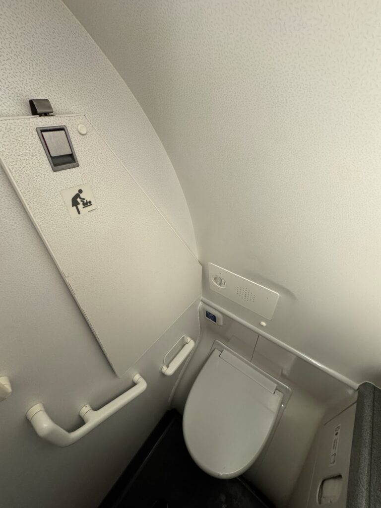 Aircraft lavatory with modern facilities and controls