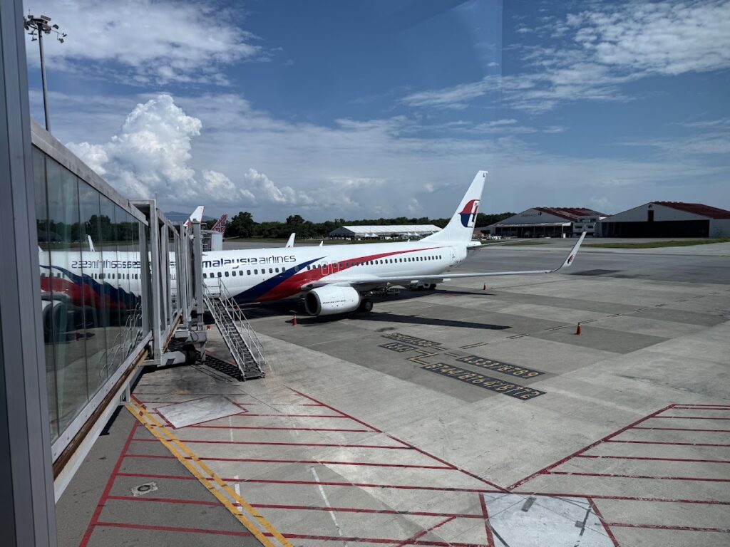 Malaysia Airlines Boeing 737-800 at airport gate