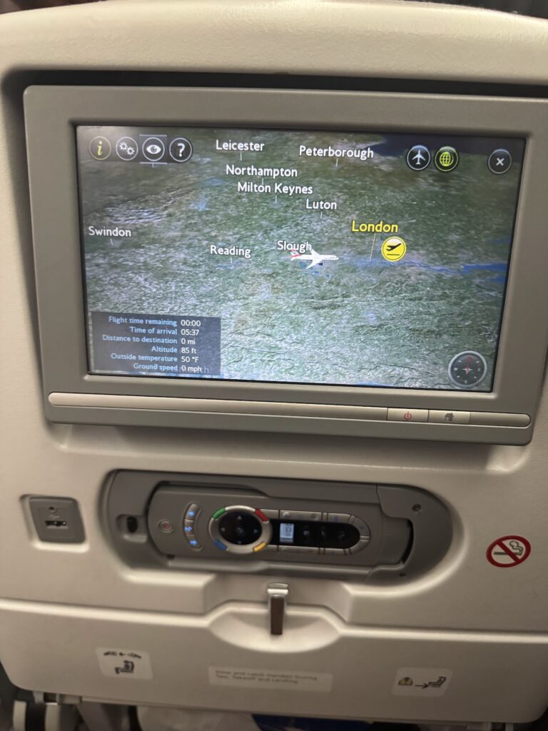 British Airways 787 Economy Class