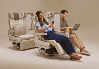 Emirates' new A350 premium economy seat