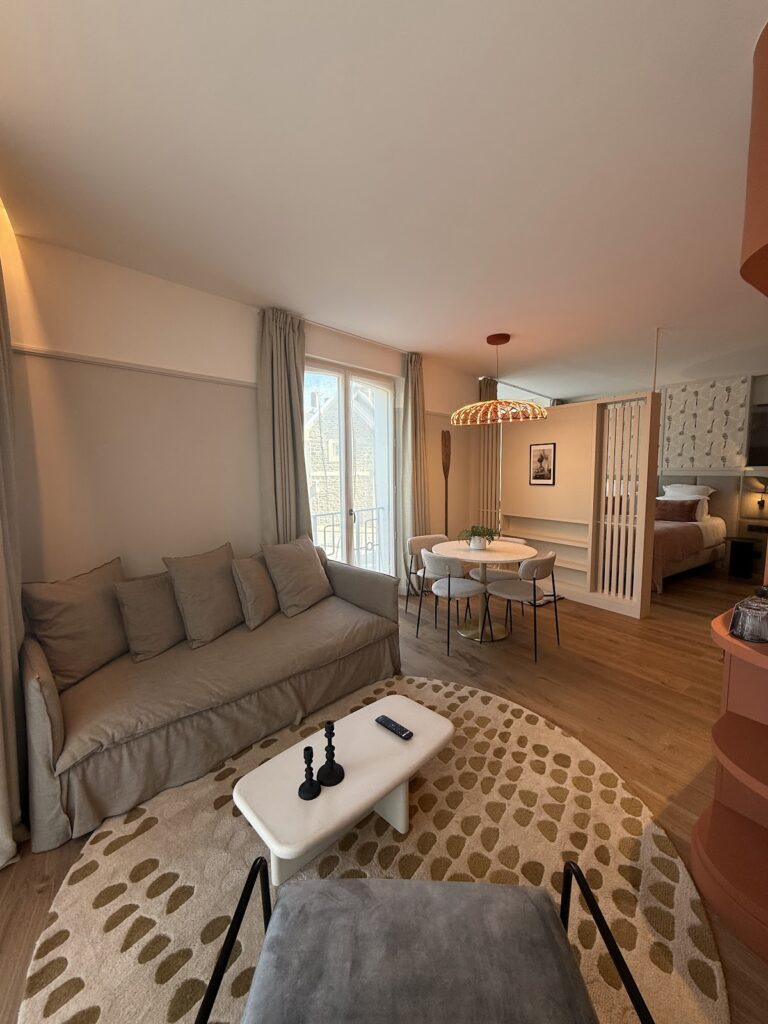 Spacious suite at Grand Hotel de Courtoisville St-Malo