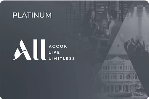 The ALL Accor Platinum membership card