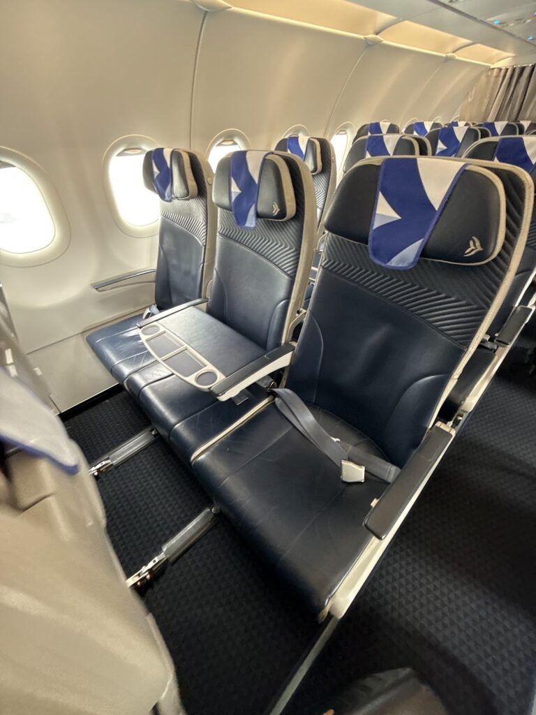 Aegean Airlines business class cabin A321neo seats